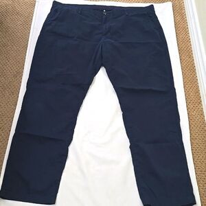 Faherty Movement 5 Pocket Chino Pant Navy Slim Straight Leg Cotton Sz 42x32